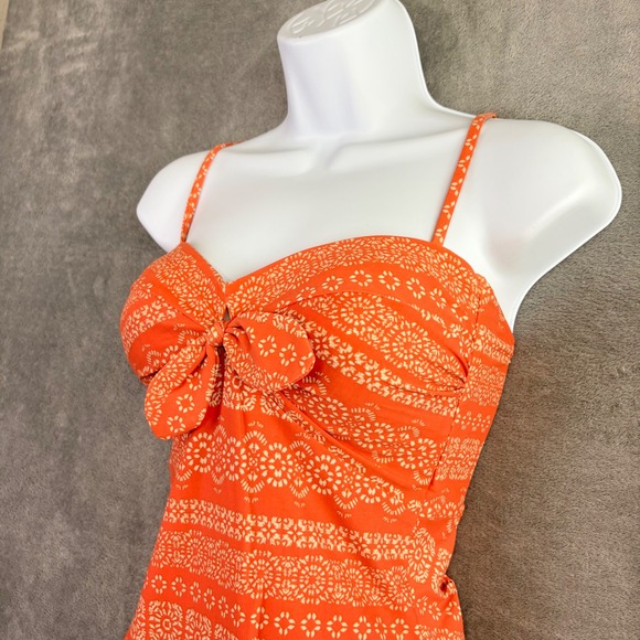 Robin Piccone 6 Swimsuit Isla Plunge One Piece Body Shaping Terracotta NWOT - Picture 5 of 12